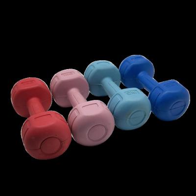 China Durable Hot Selling Power Training Cement Weights Hexagon Dumbbell Sand Filled Dumbbell for sale