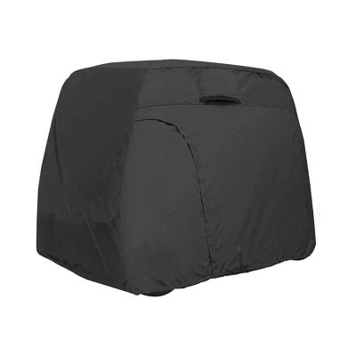 China Anti-uv/Rainproof/Dustproof black golf cart bag cover 600D waterproof golf cart cover universal fits for most brand 4 passenger golf cart cover for sale