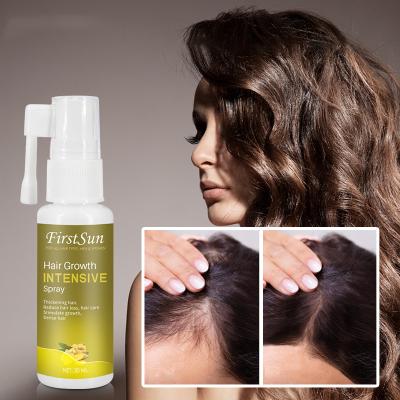 China Hot Selling Private Label Organic Ginger Extract Anti Hair Loss Spray Lightening Hair Growth Serum For Hair Loss Treatment for sale