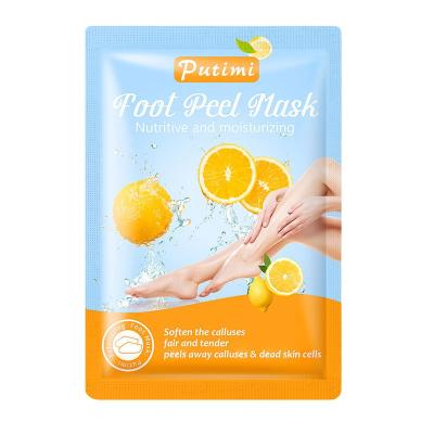 China Moisturzing Putimi Natural Organic Natural Botanical Extracts Exfoliating Repairs Rough Heels Get Smooth Feet Men Women Moisturizing Foot Skin Mask for sale