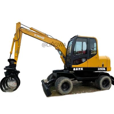 China XH908L Chinese Used Wheel excavator 6 ton 7 ton  Earth-moving Machinery 0.35mÂ³ for sale