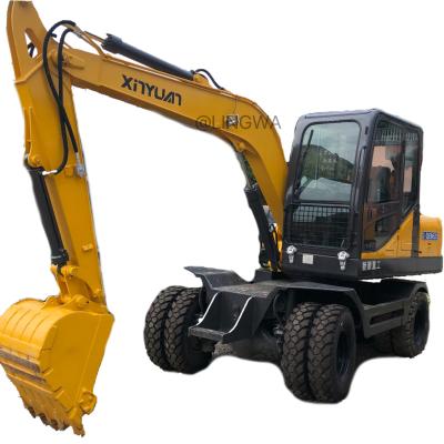 China 7Ton Xinyuan75 XY75W-9 Used Wheel Excavator Wholesale good condition cheap hot sale 0.3mÂ³ for sale