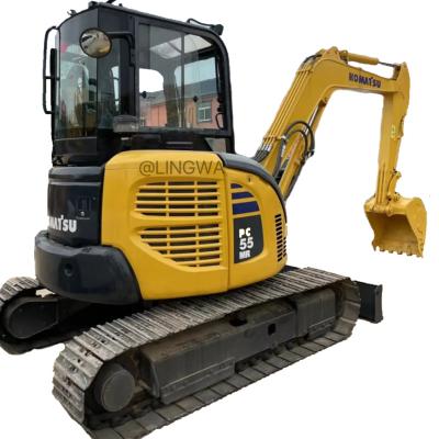 China Used Komatsu PC55MR Excavator Original Japan PC35 PC20 PC40 PC55 Mini excavator sold at a low price in good condition 0.25mÂ³ for sale