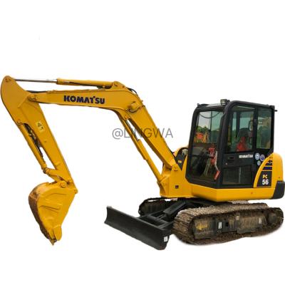 China Used mini excavator Komatsu PC56-7 PC60-7 PC55 Hydraulic Crawler Excavator for Japan 5Ton 6Ton 0.22mÂ³ for sale