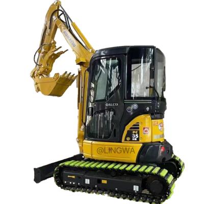 China Hot Sale mini second-hand digger Komatsu35mr PC35 PC55 3Ton mini used excavator low price 0.11mÂ³ for sale