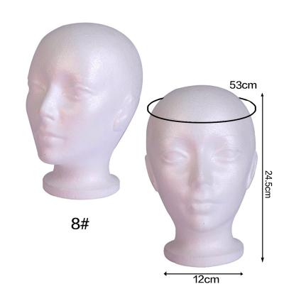 China Other female foam mannequin head for wig display for sale