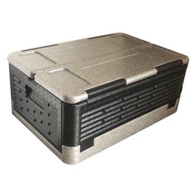 China Folpable Waterproof Thermal Box Insulated Cold Ice Free Chest Box Faltbar Thermobox PPE Foldable Cooler Box for sale