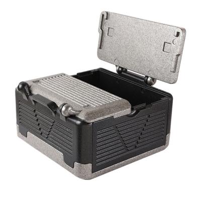 China Waterproof Foldable PPE Cooler Box Insulated Iceless Chest Faltbar Thermobox Folpable Thermal Box Flip Foam Box Cold for sale