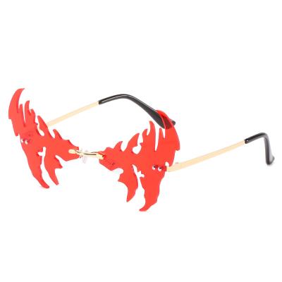 China Cool Funny Unique Shades Women UV400 Glass UV400 Party Personality Personality Rimless Sunglasses for sale