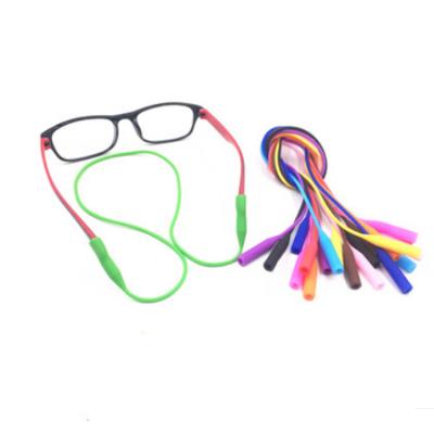 China Environmental Friendly Custom Adjustable Silicone Anti Slip Holder Elastic Eye Glasses String Holder Straps for sale