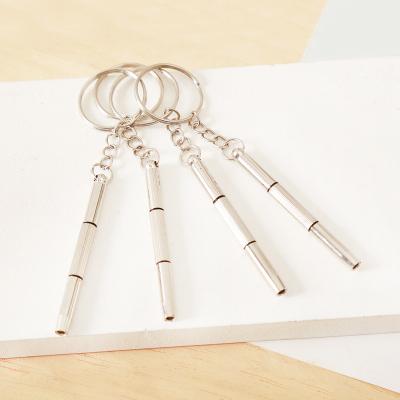 China Multi-Used Main Aluminum Steel Precise Screwdriver Set Mini Watch Glasses Repair Screwdriver Key Chain Screwdriver for sale