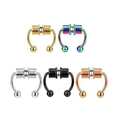 China Nose Ring Hip Hoop Septum Rock Magnet Body Piercings Stainless Steel Jewelry Environmental Friendly Volume for sale