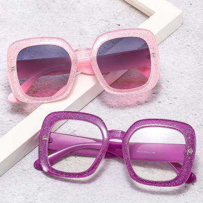 China Luxury Women Anti Cat Eye Sunglasses Oversized Fashion Vintage Sun Glass Glitter Sunglasses UV400 2021 for sale