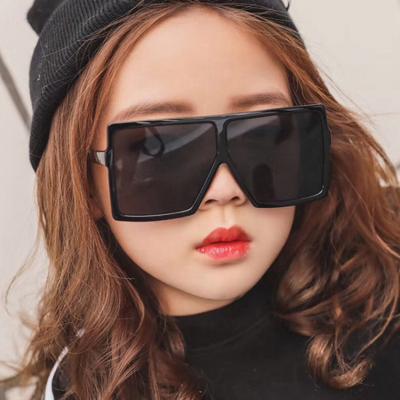 China 2021 Fashion Baby Sun Glasses Kids Anti UV400 Oversized Square Shading Kids Sunglasses For Girls for sale