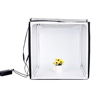 China Portable Foldable Photo Studio 60cm Photo Studio Box Lighting Folding Led Oxford Light Cloth Box Tent Photo Lightbox Material For Photography for sale