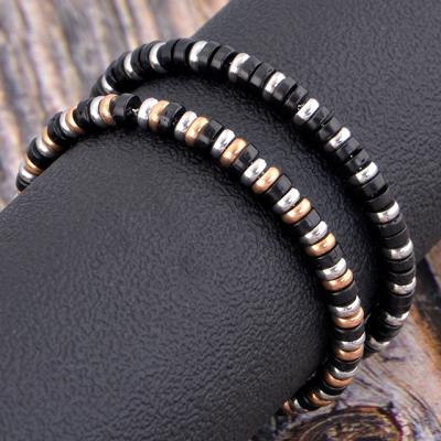 China Fashionable High Quality Hot Selling Stainless Steel Coconut Shell Chain & Link Bead Bracelet Men Jewelry for sale