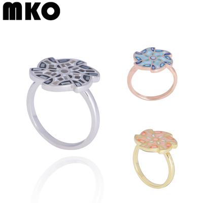 China Fashionable China Made Women Female Jewelry 925 Silver Shell Ring For Women Gift for sale