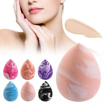 China Eco-friendly Makeup Tool Water-drop Smooth Base DryandWet Facial Concealer Use Sponge Egg Powder Blast Beauty Egg Makeup Smudger Sponge for sale