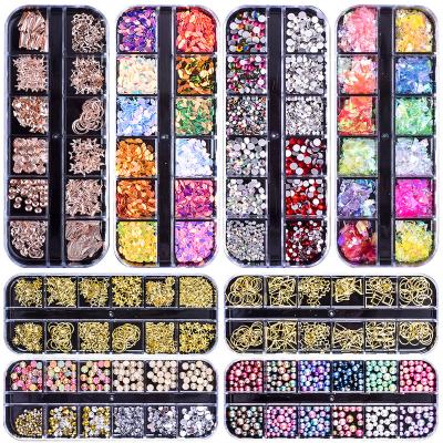 China Eco-friendly Glitter Material Faux Stone Nail Art Gems Jewelry Pearl Crystal Manicure Decoration Accessories Nail Supplies For Professionals for sale