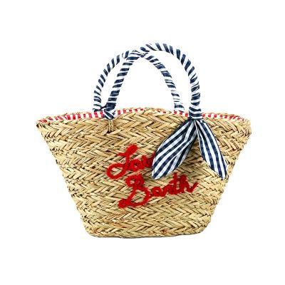 China New Summer Fashionable Straw Women High Quality Embroidery Handmade /Practical /Durable Tote Bags for sale