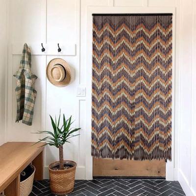 China Blackout Bead Curtains Eco - Friendly Bamboo Door Curtain Natural Hand Made for sale