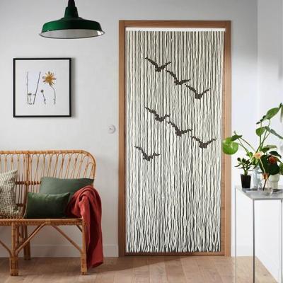 China Small Blackout Swallow Traditional Handwork Decoration Pattern Bamboo Door Curtain for sale