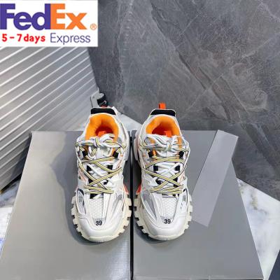 China Luxury Sneakers Balenziaga Balanciaga Original Putian High Quality Fashion Trend Og Logo Track 3.0 Sports Shoes for sale