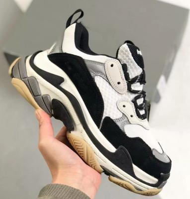 China 2022wholesale Fashion Trend Good Quality Luxury Triple S Bb Shoes Mens Womens Platform Black White Womens Sneaker Bb Shoes for sale