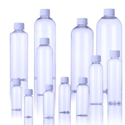 China Household Products PET Clear Plastic Bottles With Child Resistant Cap Child Safe 30 50 60 80 100 120 150 200 250 500 650 750 1000ml for sale