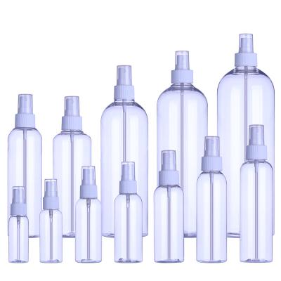 China Household products PET plastic transparent round bottle 30 50 60 80 100 120 150 200 250 300 500 750 1000ml for sale