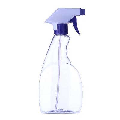 China BEAUTY PACKAGING 500ml Clear Nozzle High Quality Spray Gun Mist Disinfecting Water Hand Wash In PET Stream Spray Plastic Bottle for sale