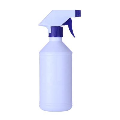 China 500ml 16OZ BEAUTY White Round Car Cleaning Bottle HDPE Spray Bottle Spout Oil Sprayer Kitchen Oil Cleaning Plastic Bottle for sale