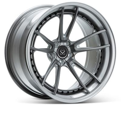 China Double 5 Spoke 3 Piece Forged Wheels Alloy Rims 20cm 5X112 For G Glass for sale