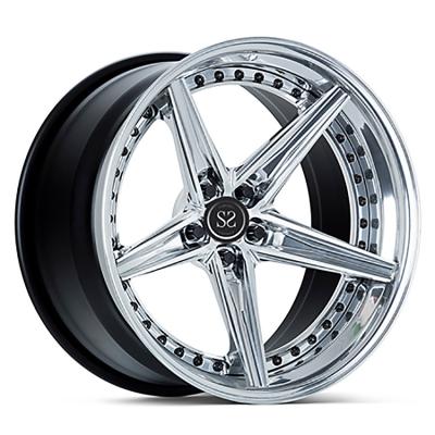 China 5 Spoke 3 PC Forged Wheels Alluminum Alloy Rims 18 19 20 Inches For BMW Porsche for sale