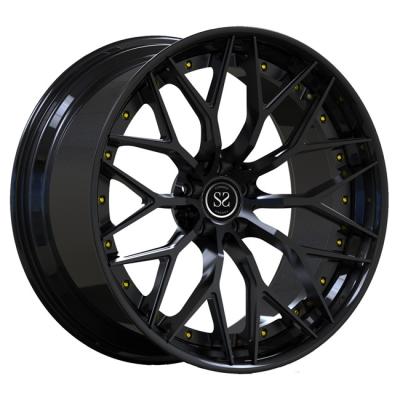 China 19inch Black 2 Piece Forged Wheels Aluminum For BMW M2 Passenger Car Rims for sale