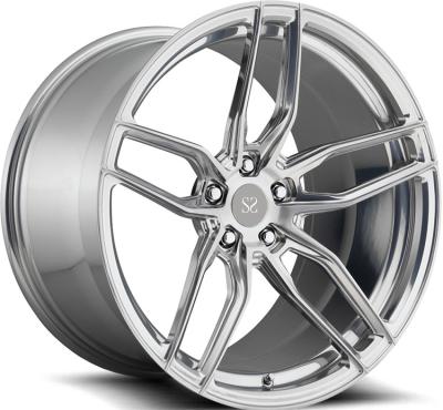 China 18 Inch Black Forged Aluminum Alloy Monoblock Wheels Rim For Luxury Car for sale