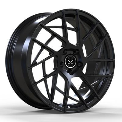 China Satin Black Monoblock 1 Piece Multi Spokes Wheels For BMW M5 M6 Forged Rims for sale