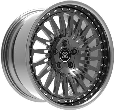 China forged wheel 2 piece 5x112 5x120 5x130 size 18-22 inch vossen niche her style car rims for sale