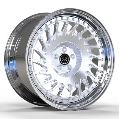 China Ferrari Custom 20 Inch Polish 5 X 114.3 2 Piece Forged Wheels Polished for sale