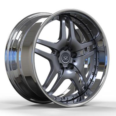 China Forged 5x112 Alloy Wheel Aluminum For Glc Car Chrome Barrel Gun Metal Disc Rims for sale