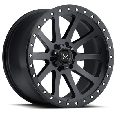 China Custom 20 22 24 Inch Heavy Duty  6 X 139.7  5 X 150  5 X 127 Matt Black 4 X 4 Forged Off Road Wheels for sale