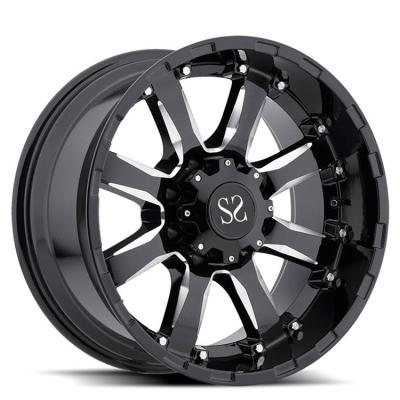 China Ford Ranger 20 22 24 Inches Custom PCD Forged Aluminium Wheels 5 X 127 6 X 139.7 5 X 150 6 X135 Matt Black for sale