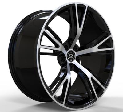 China 22x9 22x11 One Piece Aluminum Alloy Forged Gloss Black Machined Face Wheel For Bmw M6 Car Rims for sale