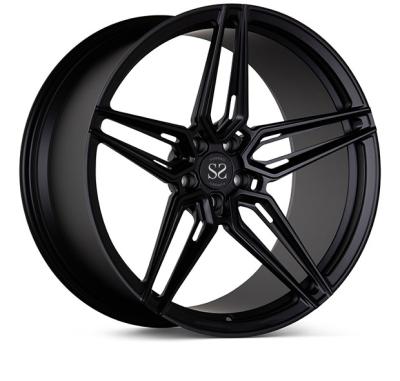 China Mercedes Benz 1 Piece Forged Wheels Satin Black Deep Concave Vossen for sale