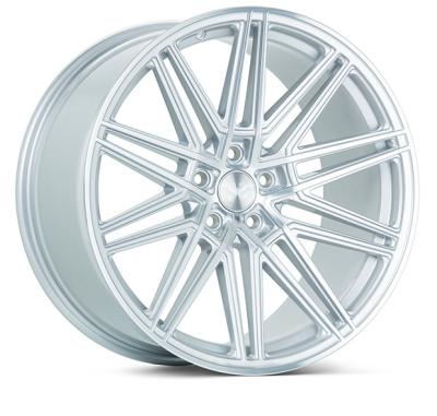 China Hyper Silver Painted Monoblock 1 Piece Forged Aluminum Car Wheels Rims for sale