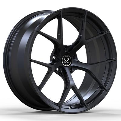 Cina Il BBS ha forgiato il nero 19x9.5 20x10.5 5x112 5x120 5x114.3 del raso degli orli di Monoblock in vendita