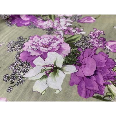 China 2021 Hot Sale 100*100/143*100 Digital Floral Print Fabric Breathable COTTON Fabrics For Clothing for sale