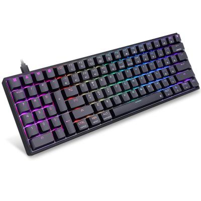 China Anti-ghosting High-end Switches 96 Keys Hot-swappable RGB Gateron Mechanical Gaming Keyboard For Left Hand Gamers for sale