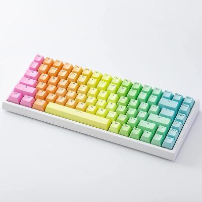 China Durable 108/104/8/84/61 Keys US Layout PBT Rainbow Gradient Mechanical Keyboard Keycap Set for sale