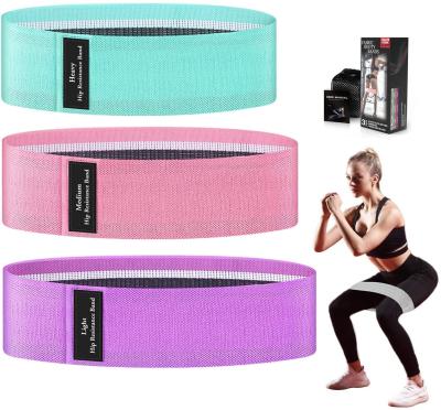 China Non Slip Fitness Gym Suppliers Factory China Custom Long Cloth Set Booty Resistance Bands for sale